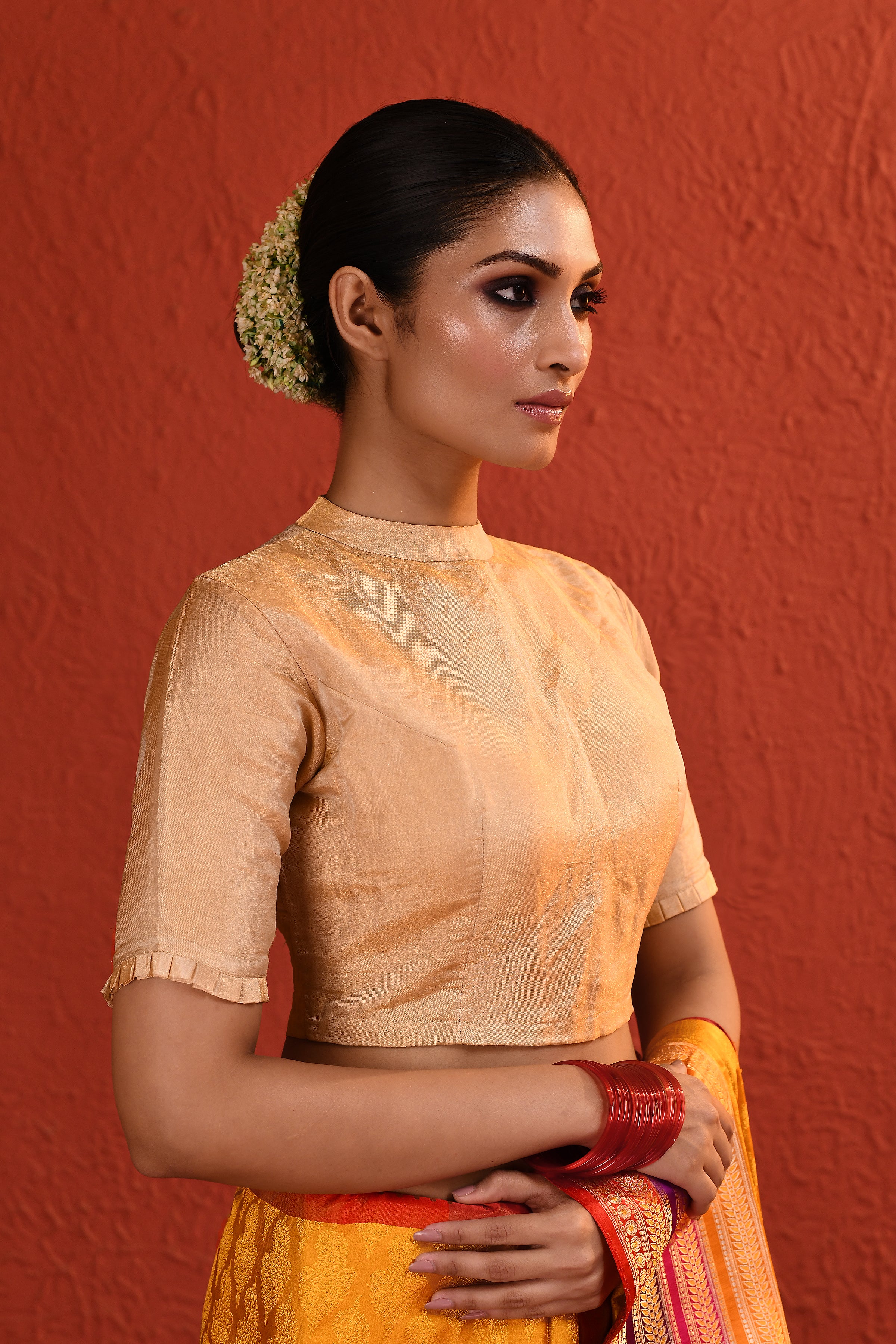Gold Tissue Blouse