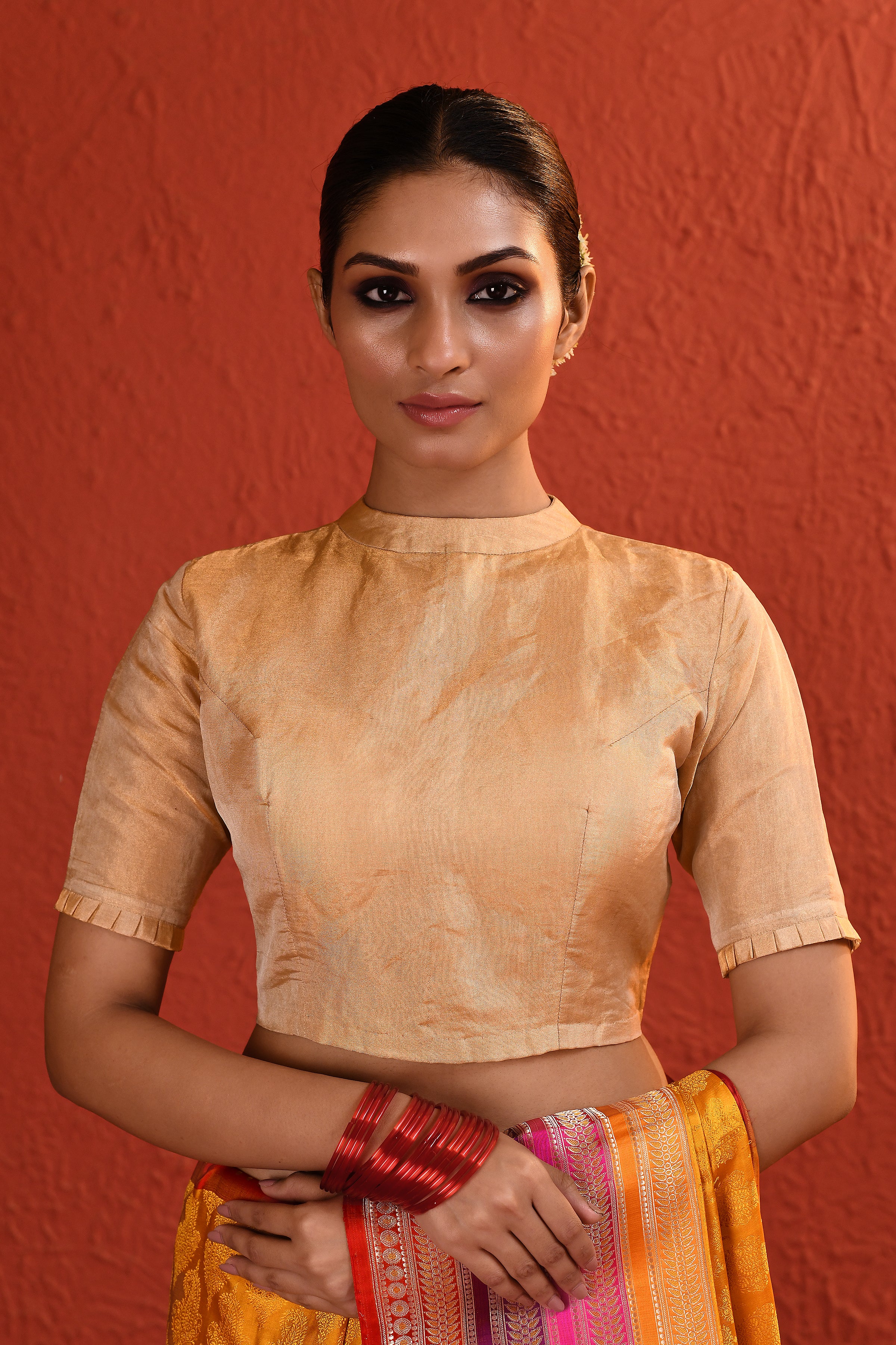 Gold Tissue Blouse
