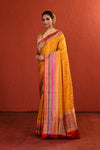 Yellow Woven Silk Saree with Intricate Palla