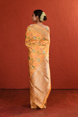 Multi Meenakari Floral Handwoven Silk Saree