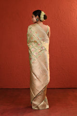 Green Meenakari Silk Handwoven Saree