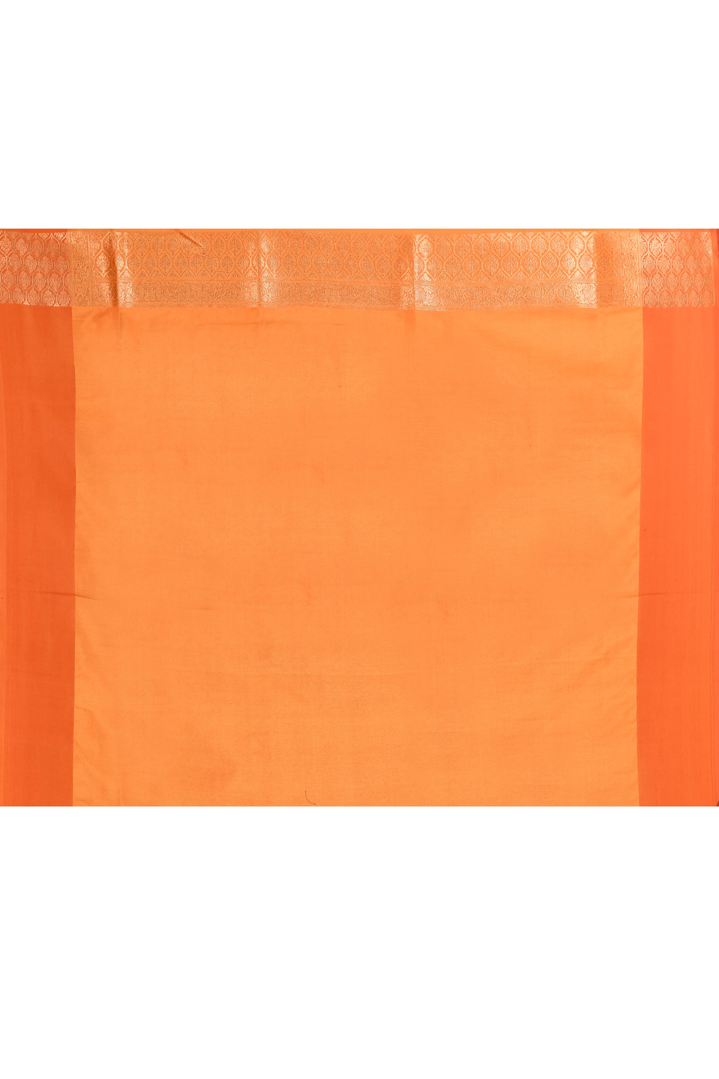 Orange Meenakari Jaal Handwoven Silk Saree