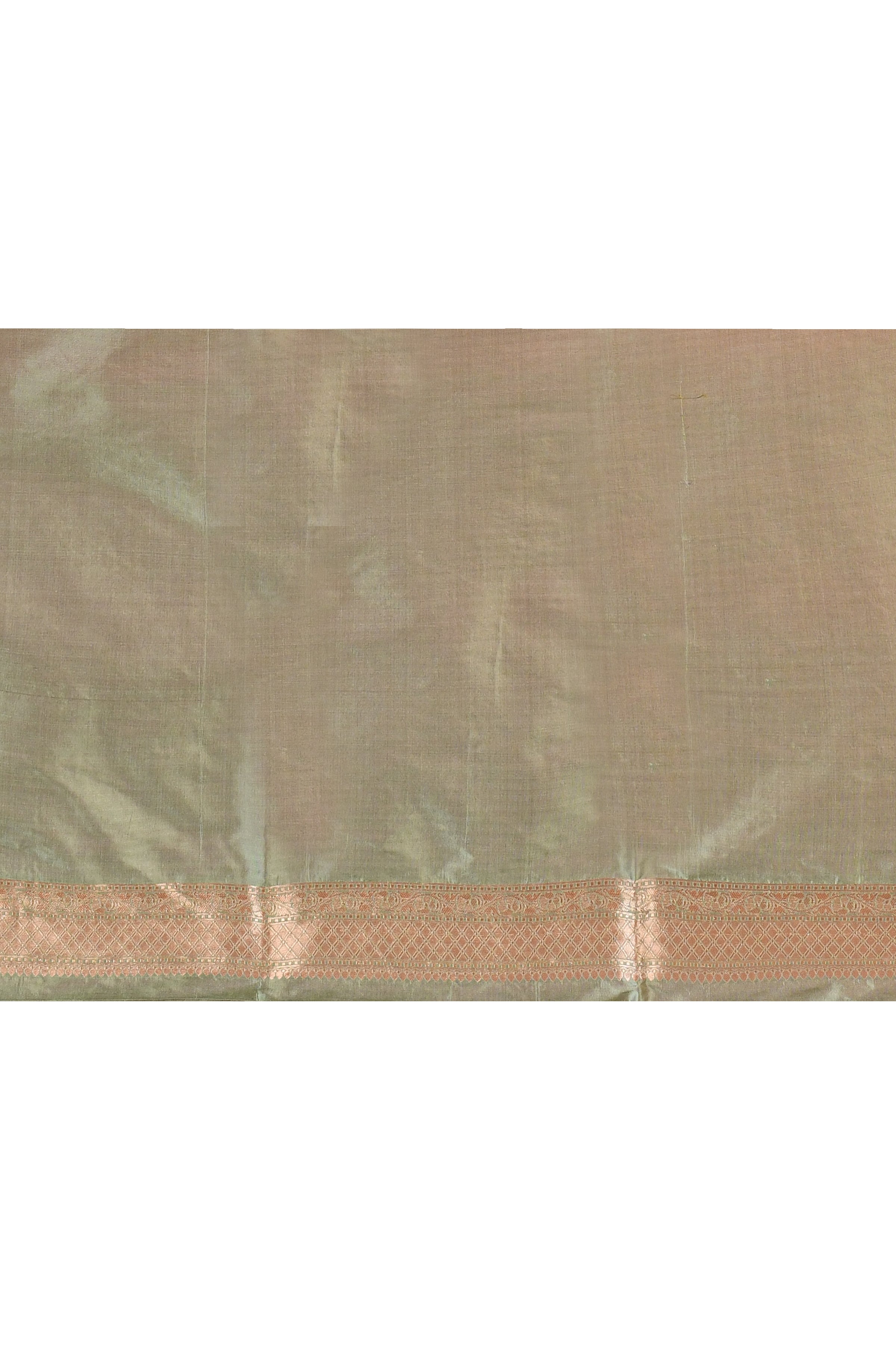 Sage Green Handwoven Gold Silver Zari Silk Saree