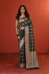 Green Meenakari Silk Handwoven Saree