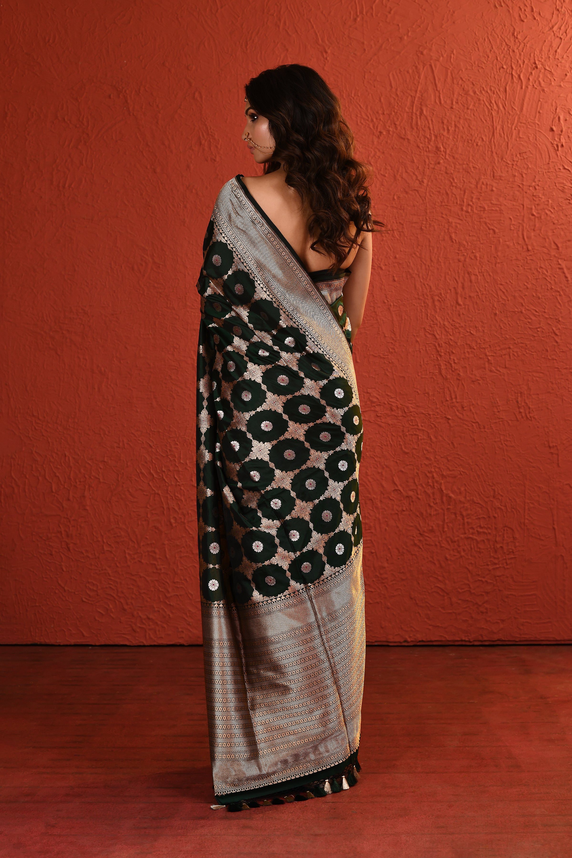 Green Meenakari Silk Handwoven Saree