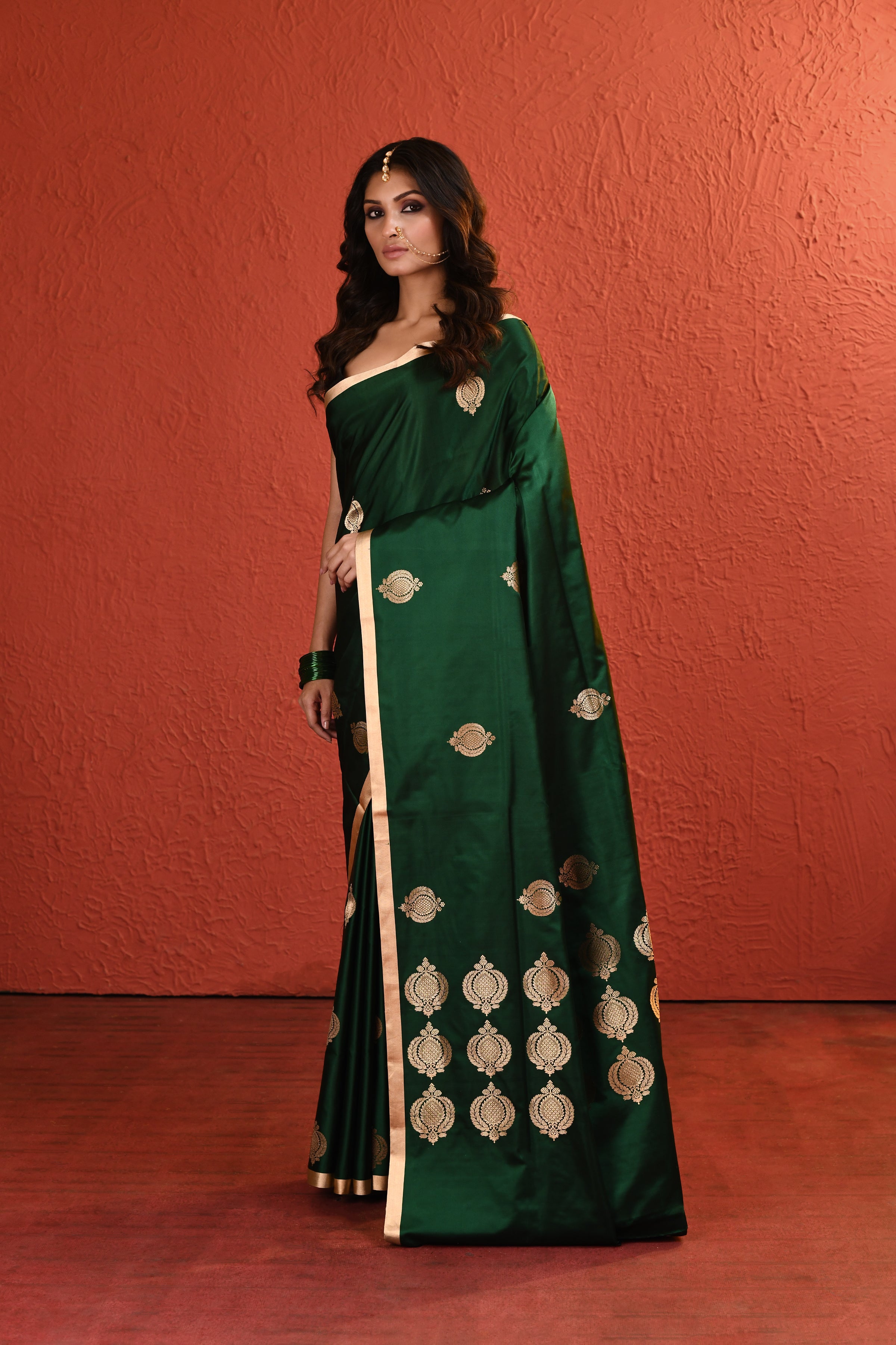 Mashru Silk Boota Woven Saree
