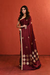 Maroon Mashru Silk Saree