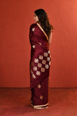 Maroon Mashru Silk Saree