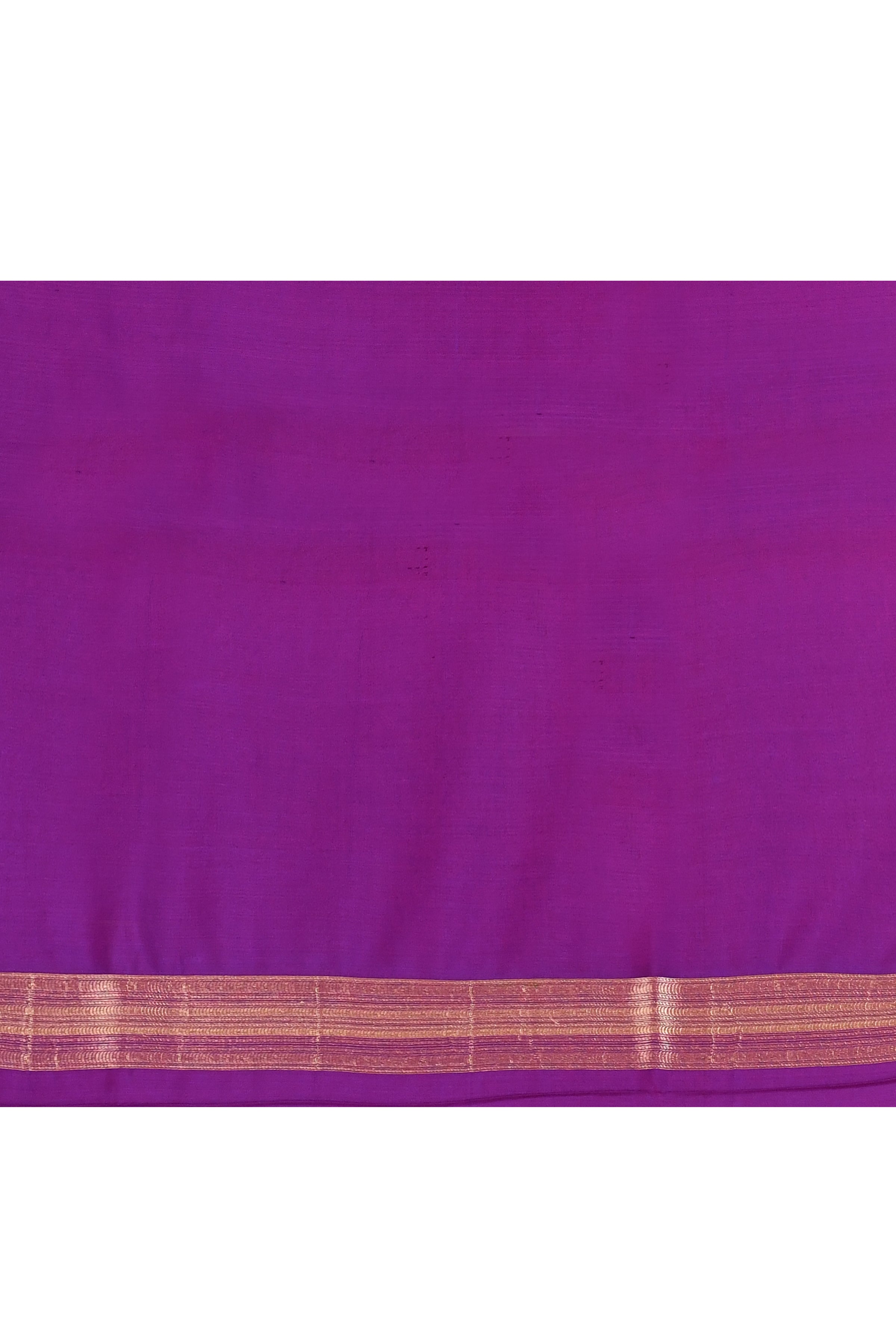 Purple Meenakari Shikargah Handwoven Silk Saree