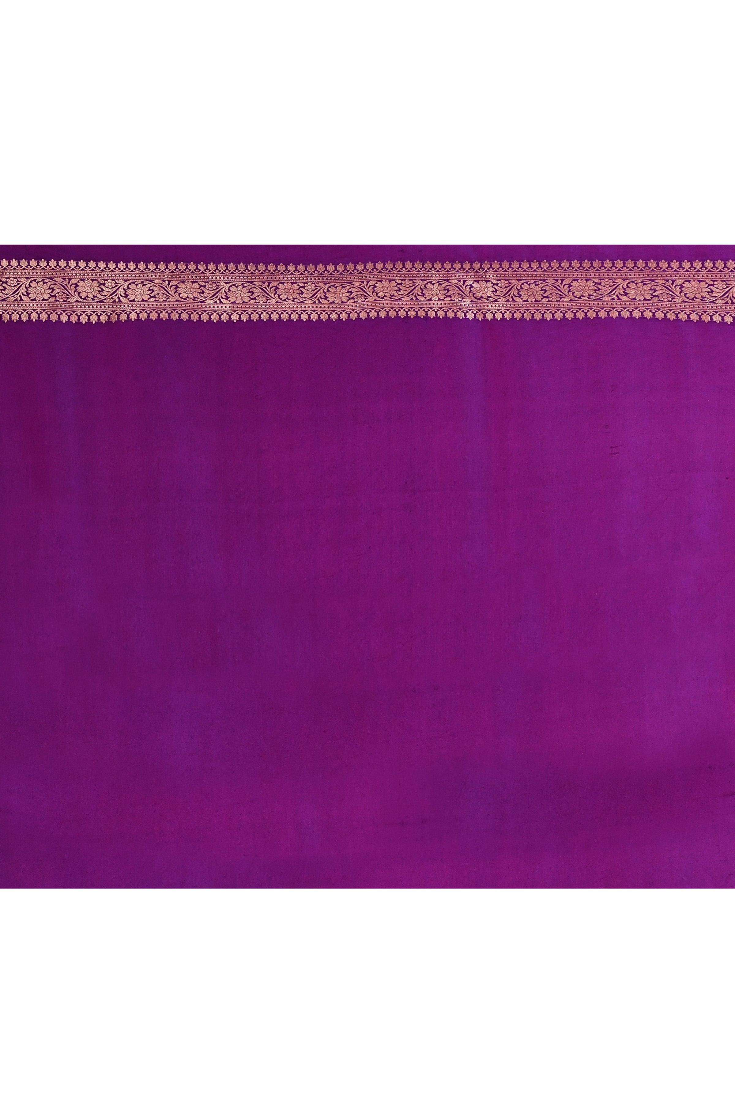 Purple Brocade Silk Saree