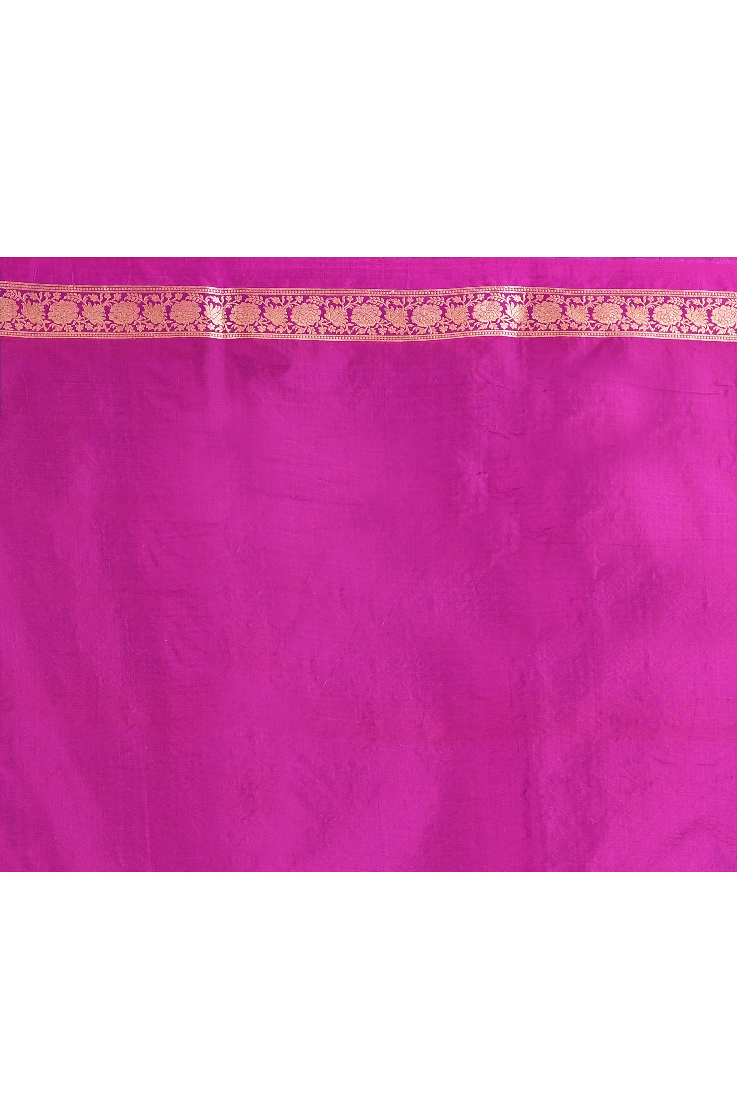 Purple Silver Gold Handwoven Jaal Banarsi Saree