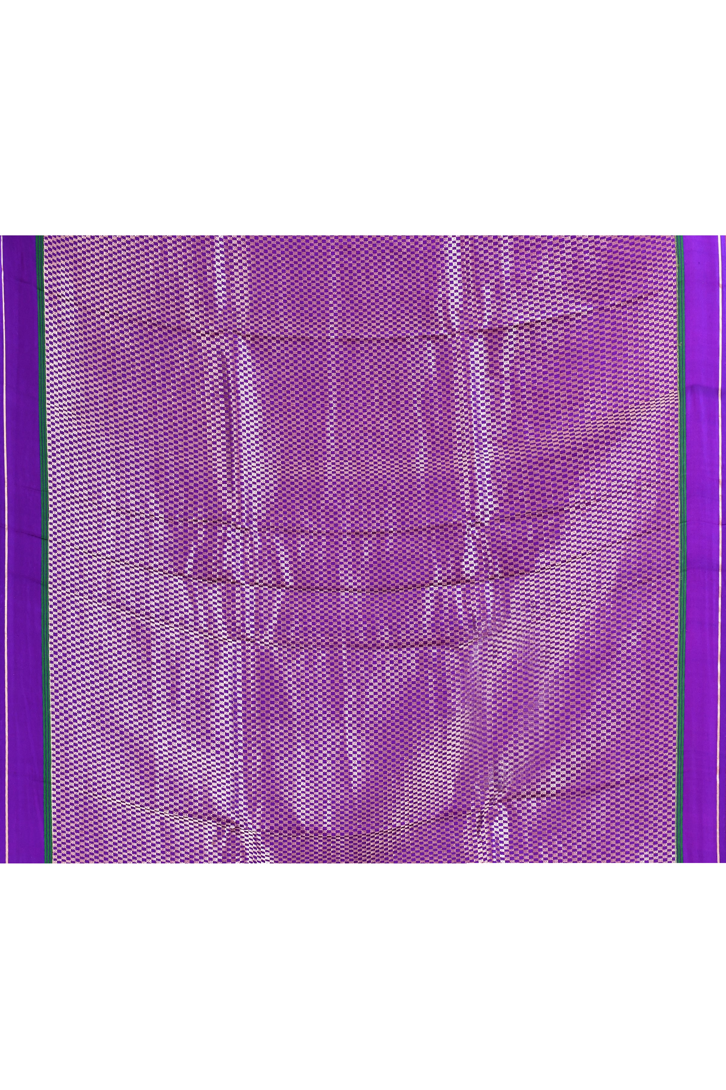 Violet Mashru Silk Saree with Motifs