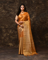 Gold Tissue Saree with Running Blouse Piece
