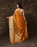 Gold Tissue Saree with Running Blouse Piece