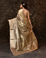 Green Tissue Booti Saree with Running Blouse Piece