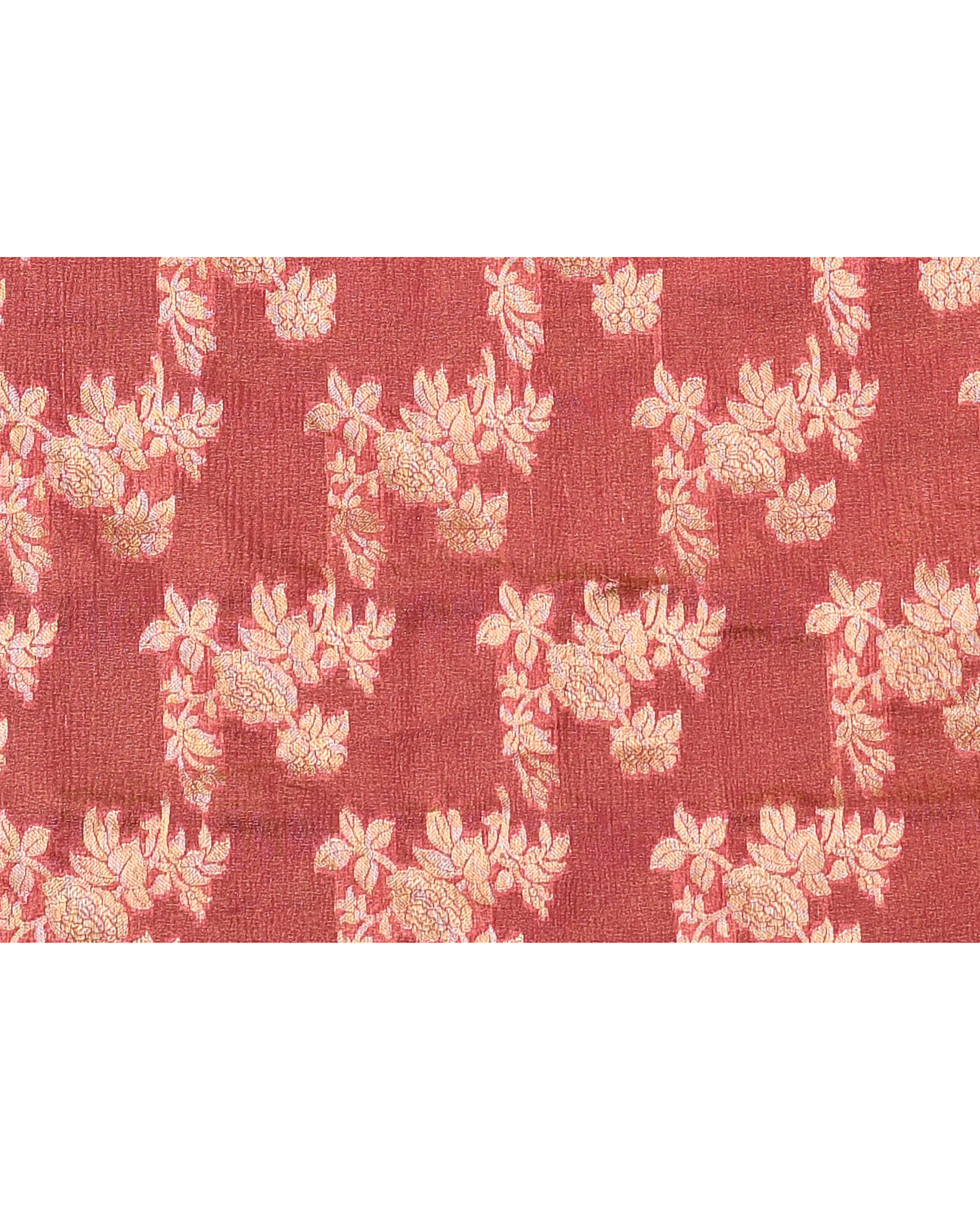 Pink Gold Block Tissue Saree