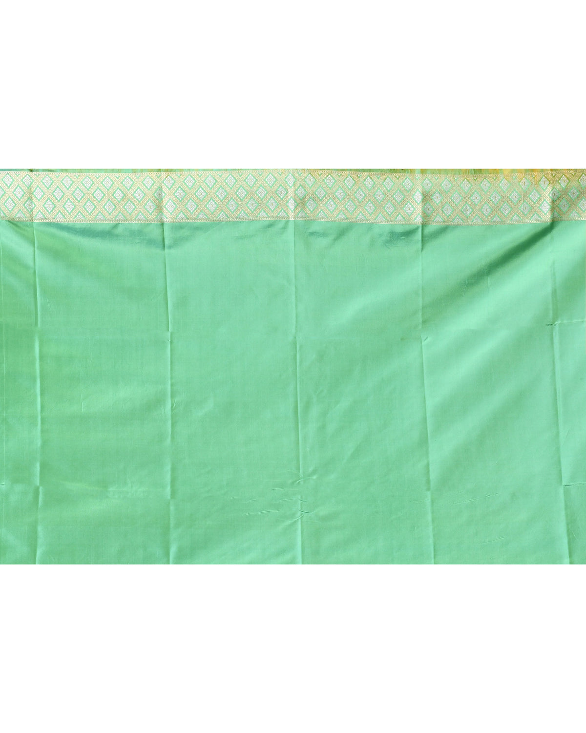 Lime Green Handwoven Banarsi Silk Saree