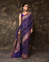 Mul Jamdani Handwoven Saree