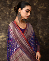 Mul Jamdani Handwoven Saree