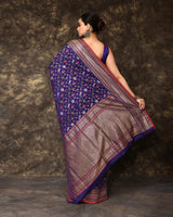 Mul Jamdani Handwoven Saree