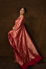 Banarasi Meenakari Jaal Rani Silk Saree