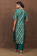 Banarasi Silk Zari Woven Kurta with Raw Silk Pant