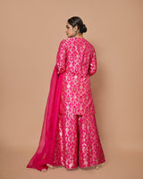 Banarasi Kurta with Sharara & Organza Dupatta