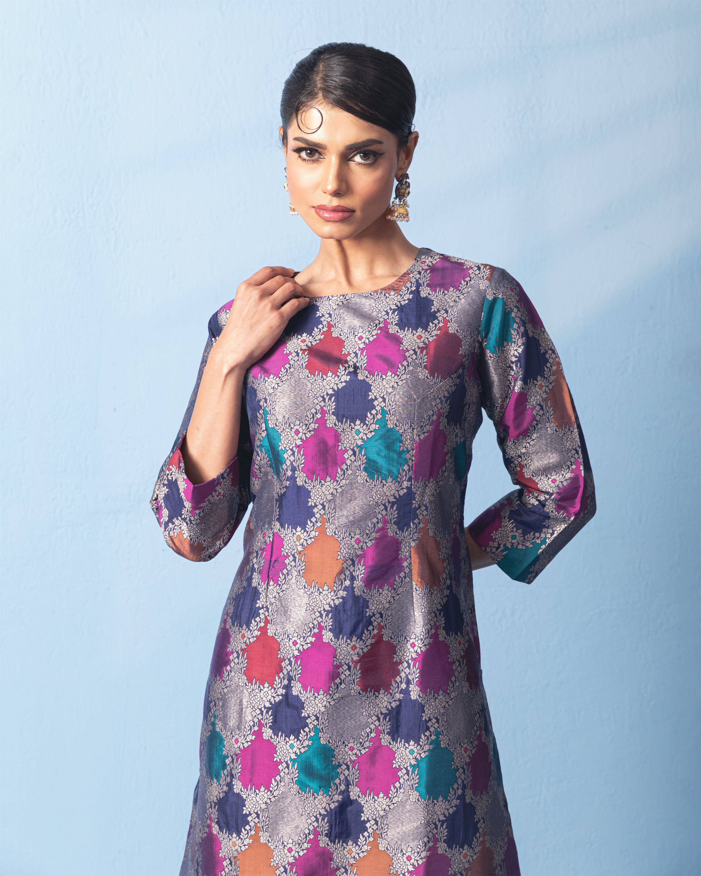 Banarasi Rangkaat Kurta with Raw Silk Pant