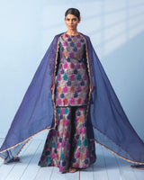 Rangkaat Garara Set with Organza Dupatta