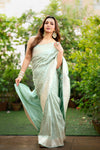 Koushani in Powder Blue Banarsi Silk Saree