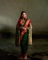 Bhagyashree in Green Meenakari Banarsi Silk Duppatta