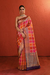 Multi-Colour Woven Banarsi Silk Saree