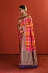 Multi-Colour Woven Banarsi Silk Saree
