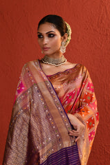 Multi-Colour Woven Banarsi Silk Saree