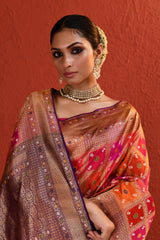 Multi-Colour Woven Banarsi Silk Saree