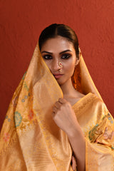 Multi Meenakari Floral Handwoven Silk Saree