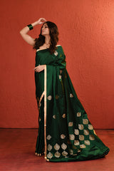 Mashru Silk Boota Woven Saree