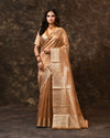 Liquid Gold Tissue Booti Saree with Running Blouse Piece