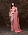 Pink Banarsi Brocade Silk Saree