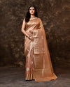 Onion Pink Tissue Silk Booti Saree with Running Blouse Piece