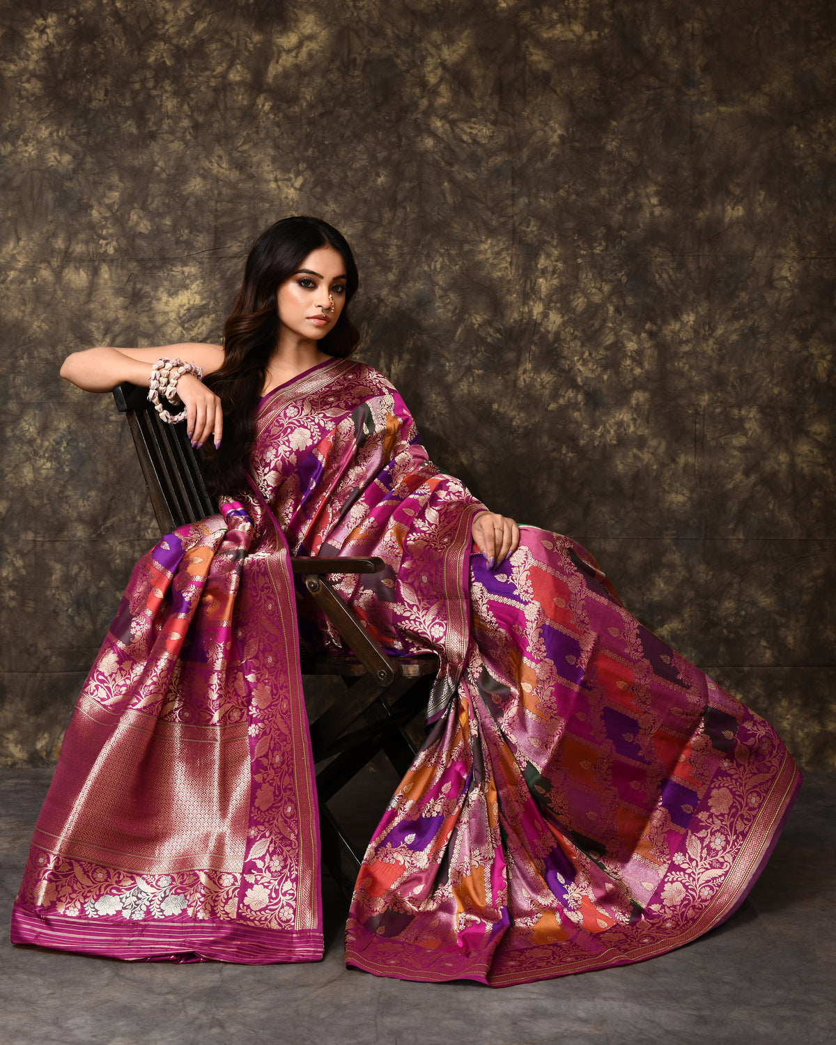 Rangkaat Handwoven Banarsi Silk Saree