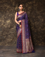 Mul Jamdani Handwoven Saree