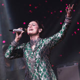 Akriti Kakkar in Green Banarsi Silk Jacket Garara Set
