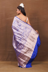 Royal Blue Banarasi Saree
