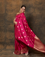 Pink Coin Saree
