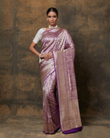 Purple Banarasi Jaal Saree