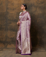 Purple Banarasi Jaal Saree