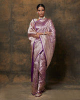 Purple Banarasi Jaal Saree