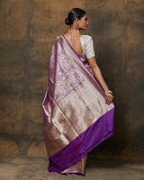 Purple Banarasi Jaal Saree