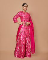 Banarasi Kurta with Sharara & Organza Dupatta